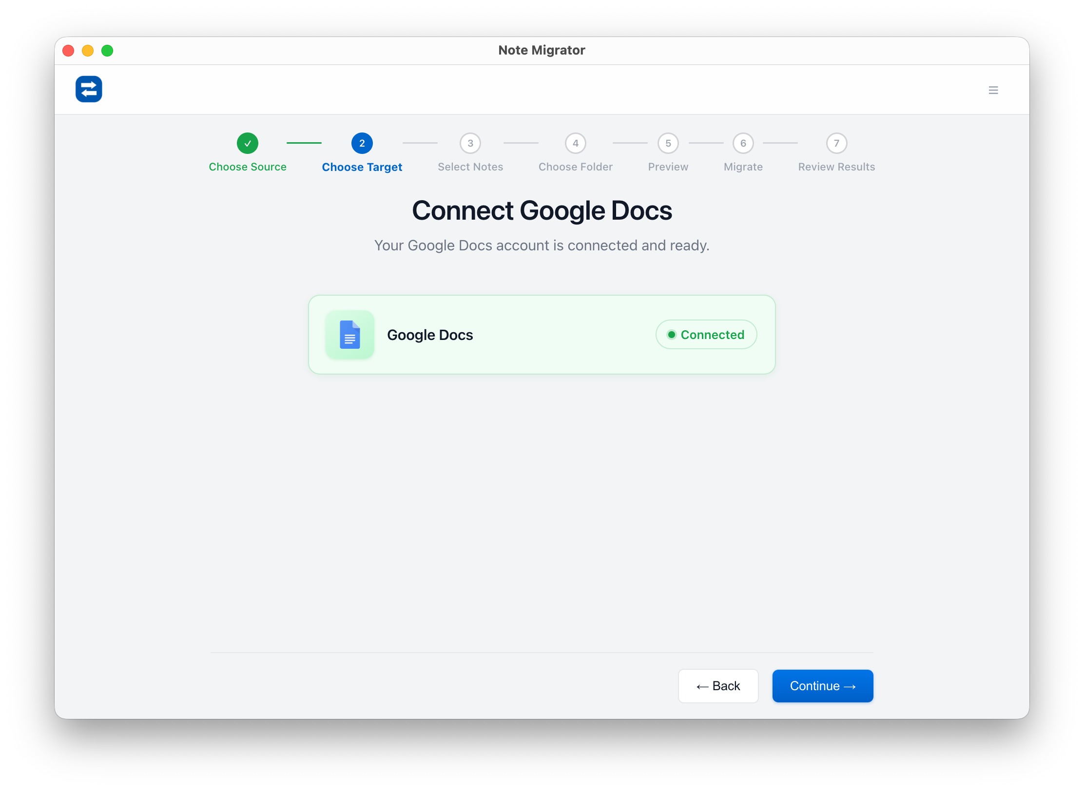 Connect Google Target